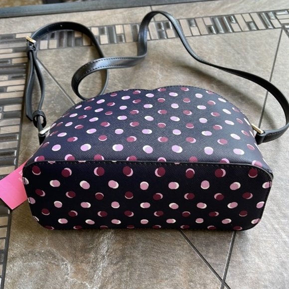 Kate Spade Payton Dome Crossbody with Fiesta Dot Black Multi - Picture 11 of 16